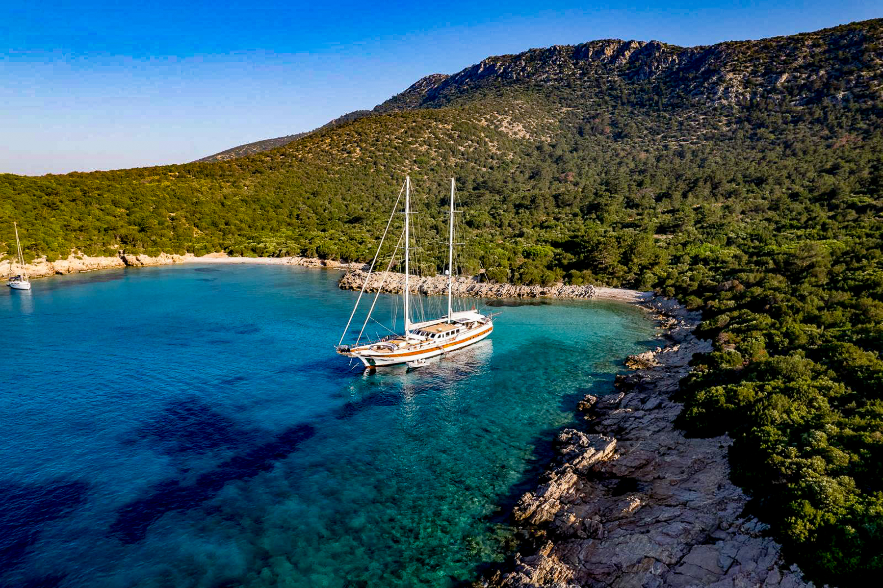 Exterior view of the Caner IV luxury gulet in Turkey