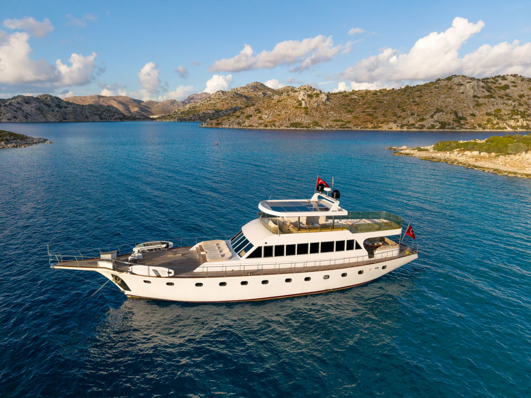 Exterior view of the Caneren luxury gulet in Turkey