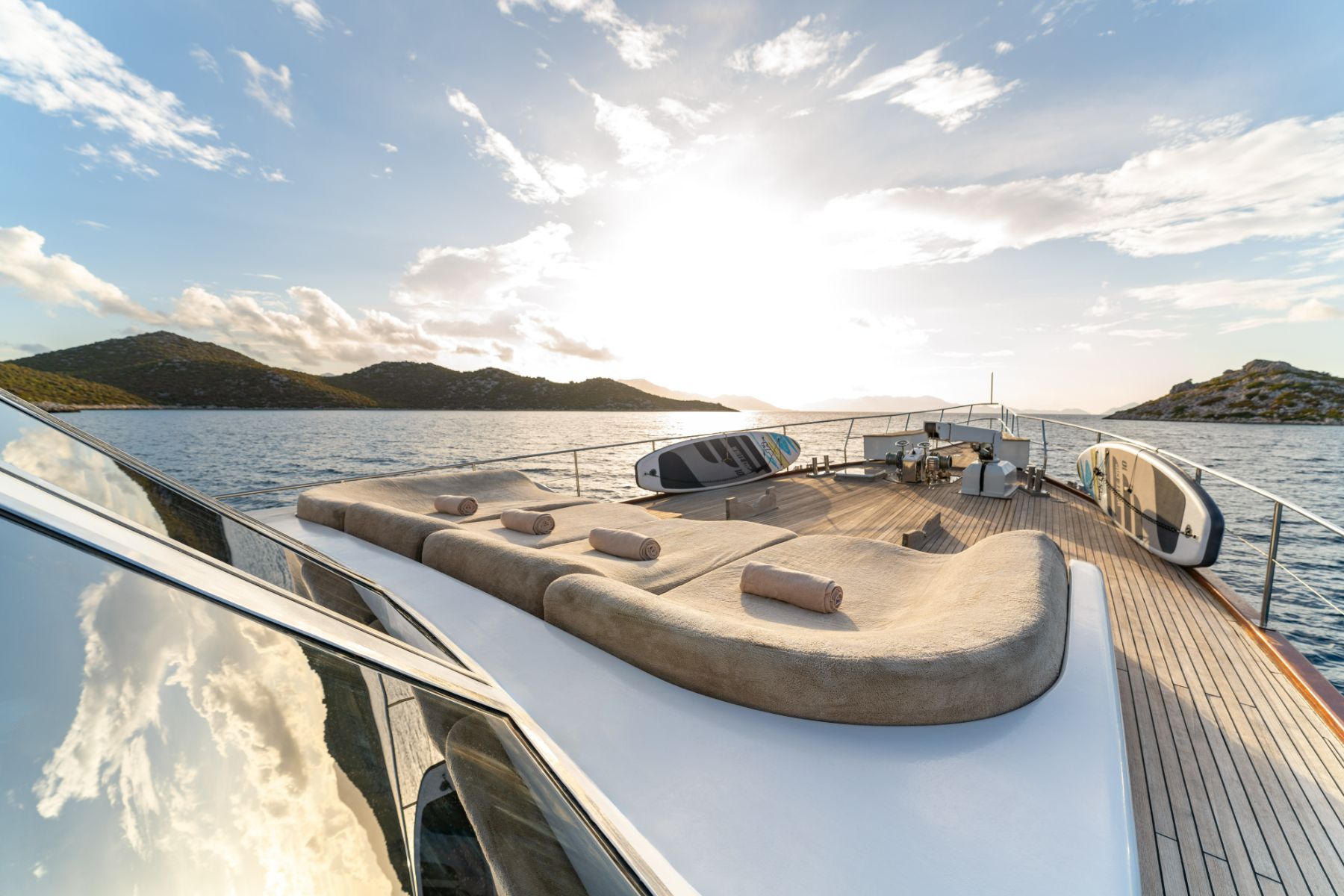 Foredeck on the Caneren luxury gulet in Turkey