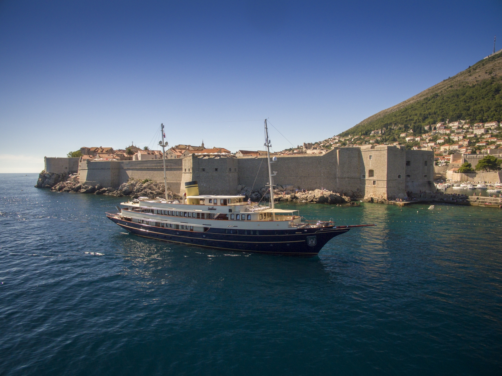 luxury gulet Casablanca cruising along the Croatian Coast 