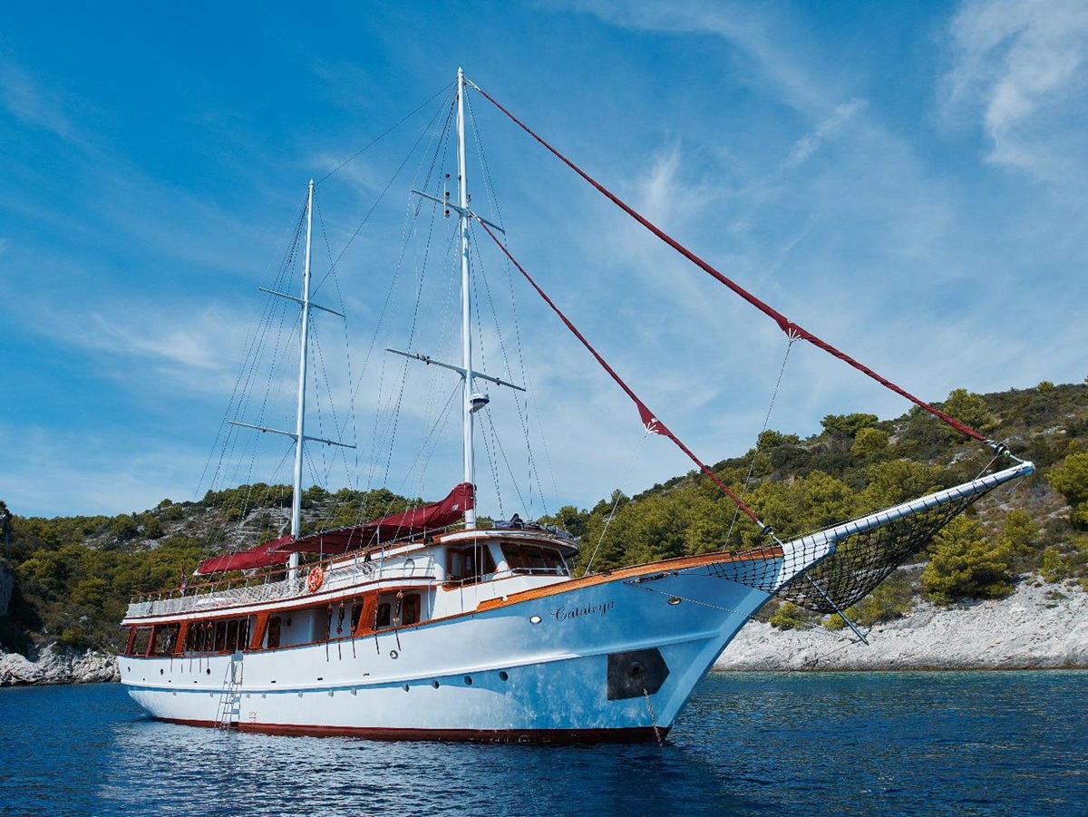 The motor yacht Cataleya in Croatia