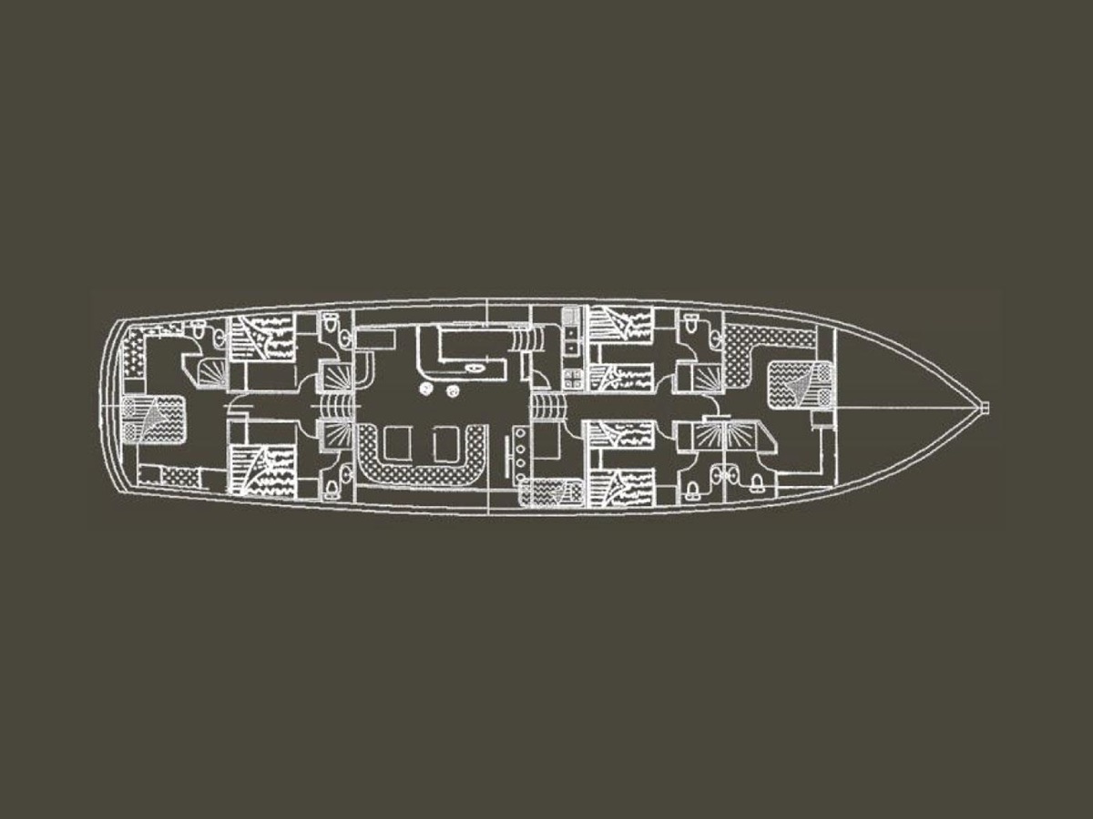 The deck plans of Derin Deniz