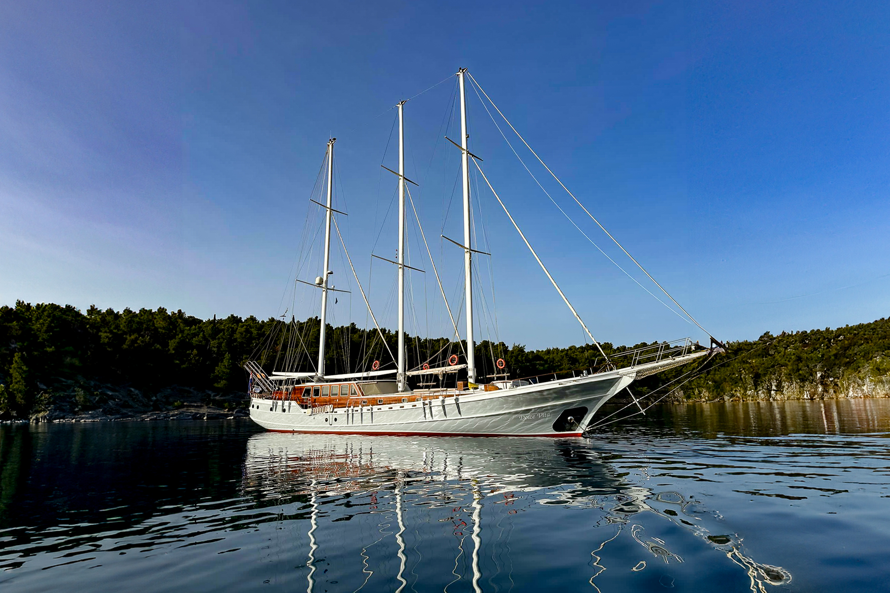 Exterior view of the Dolce Vita luxury gulet in Croatia