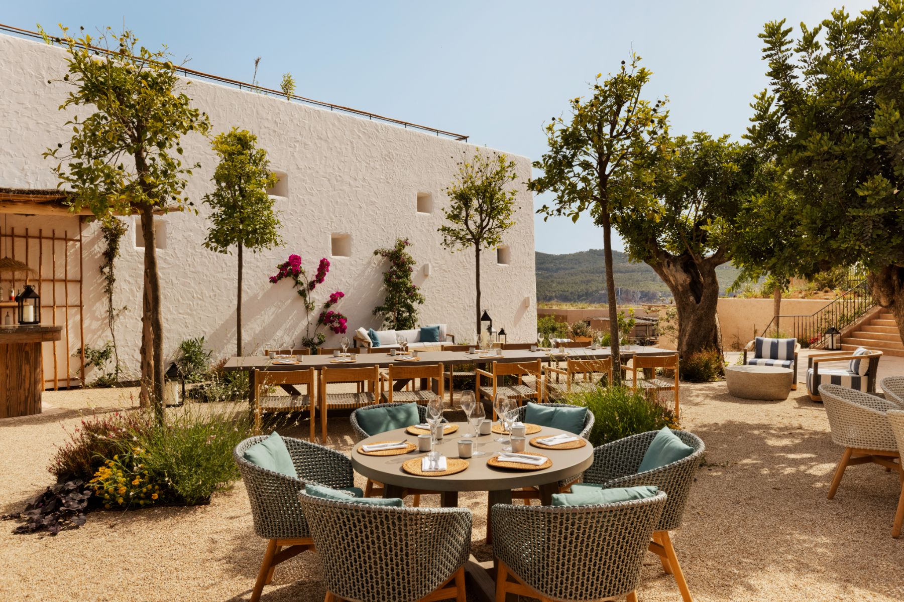 Orchard dining table at Six Senses Ibiza