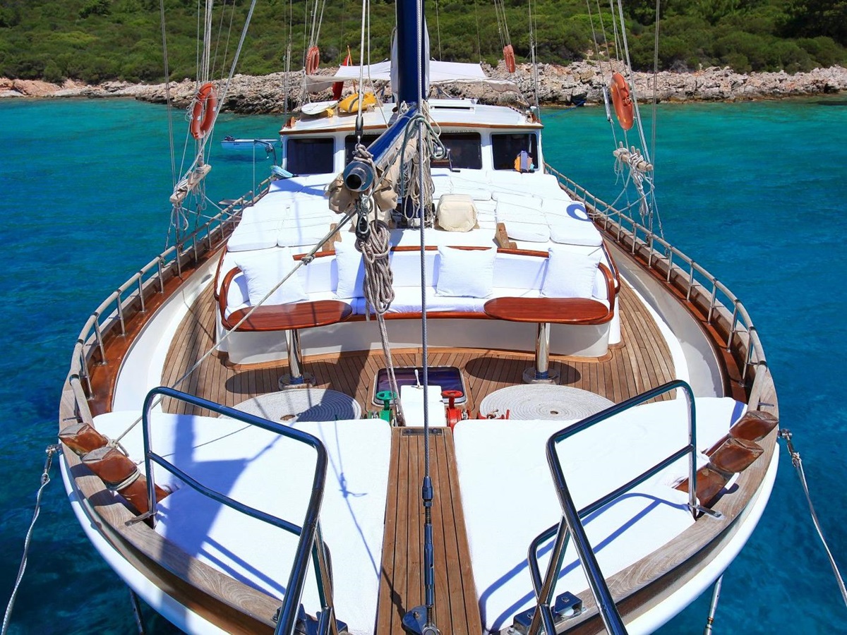 Deck of Kaya Guneri I in Turkey