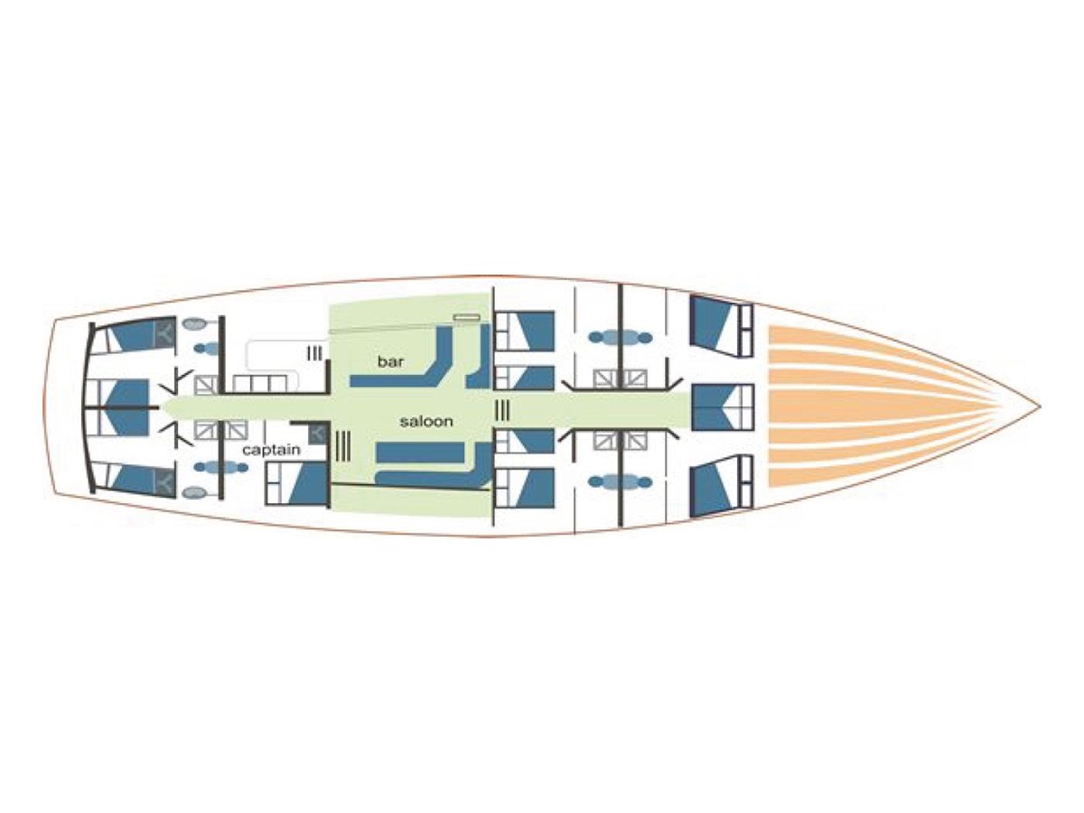 Deck plans for Kaya Guneri II