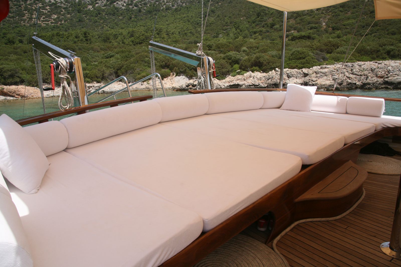 Relaxing on board Kaya Guneri II