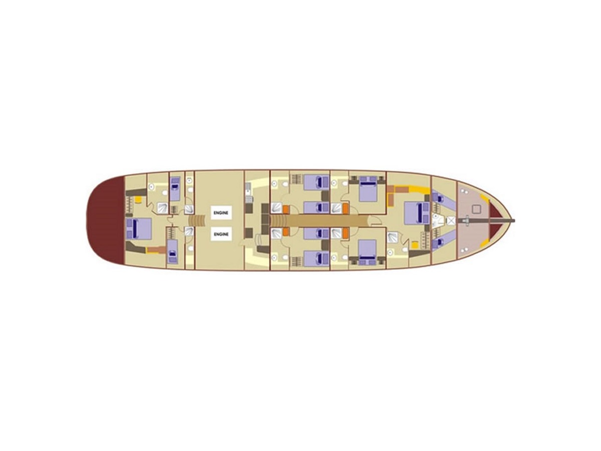 Deck plan for Kaya Guneri IV