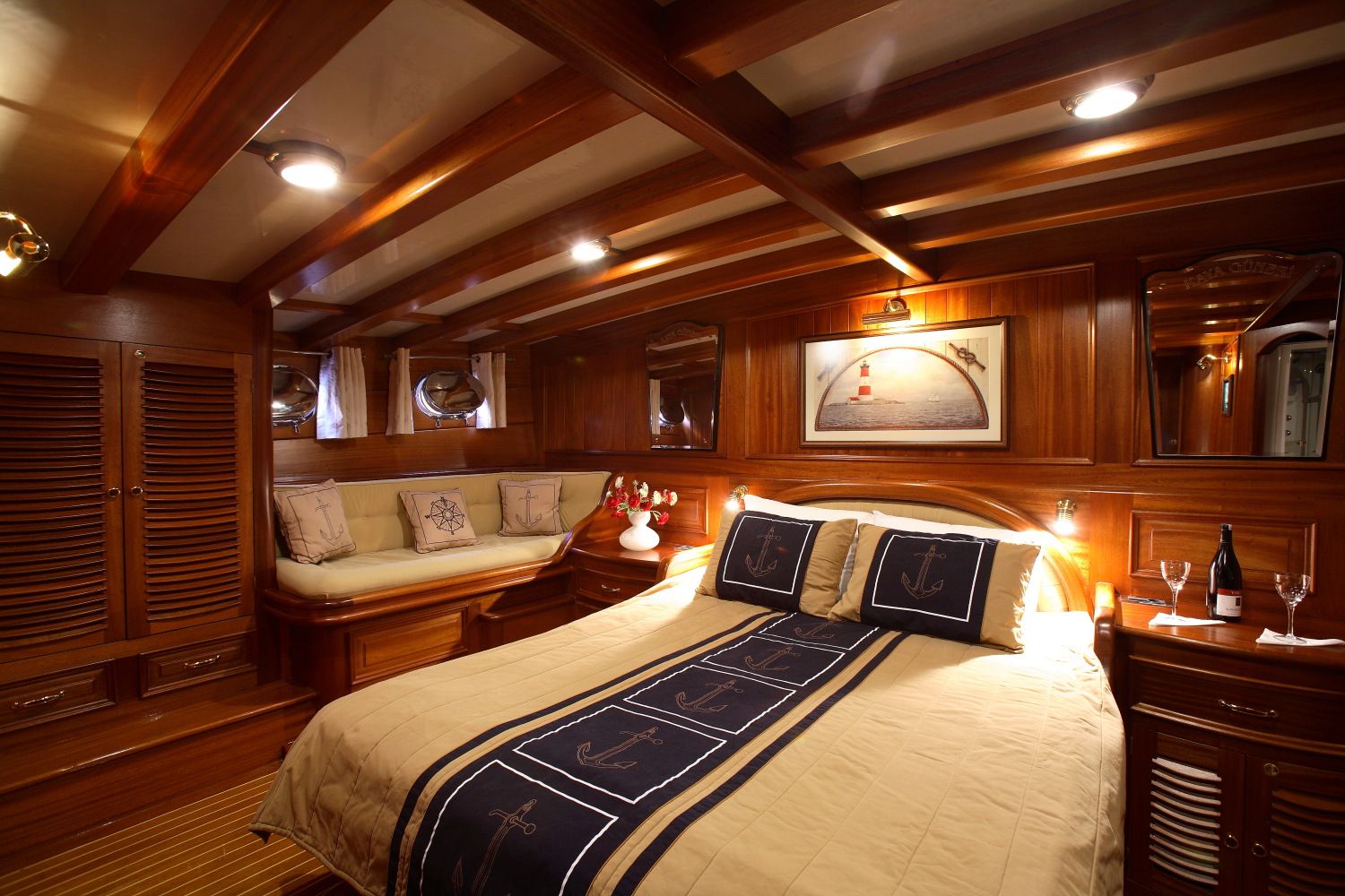Master Cabin on Kaya Guneri IV 