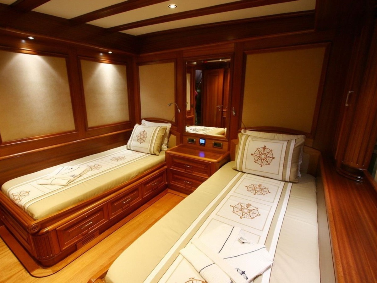 A cabin on board Kaya Guneri V