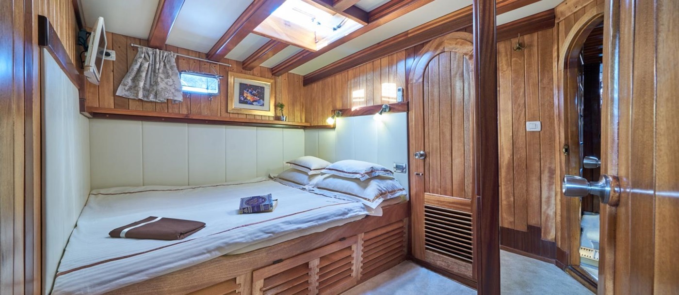 Spacious caib onboard the luxury gulet Libra