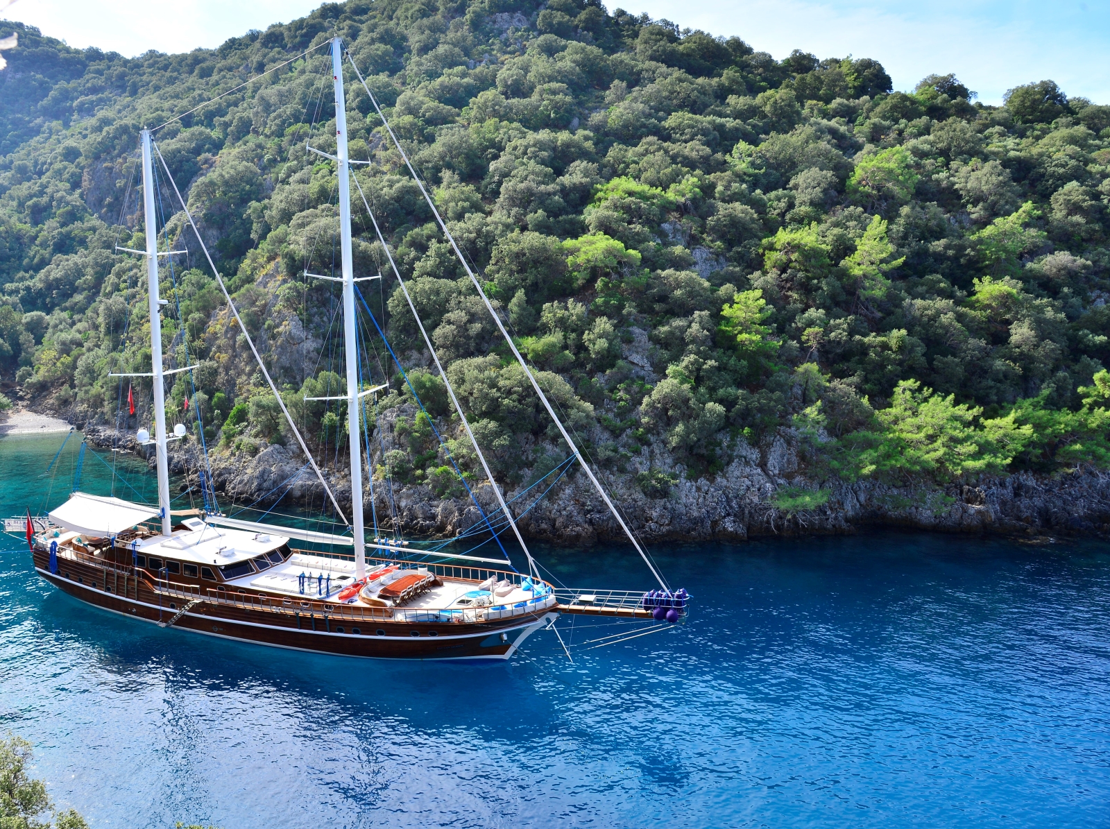 Lycian Queen in bay in Turkey
