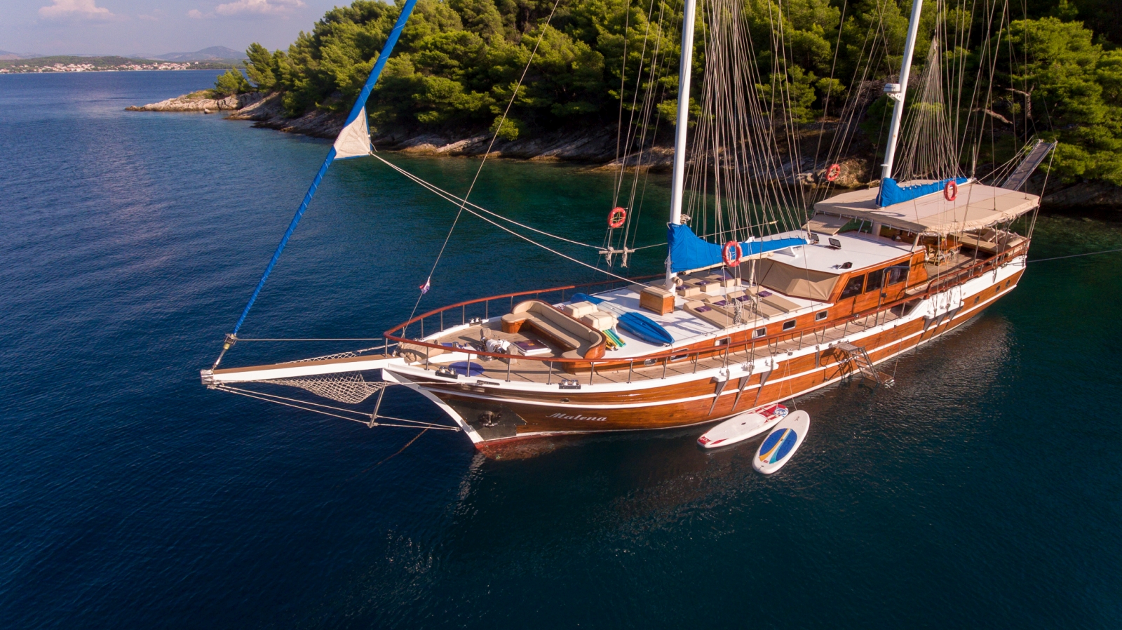 Exterior view of luxury gulet Malena