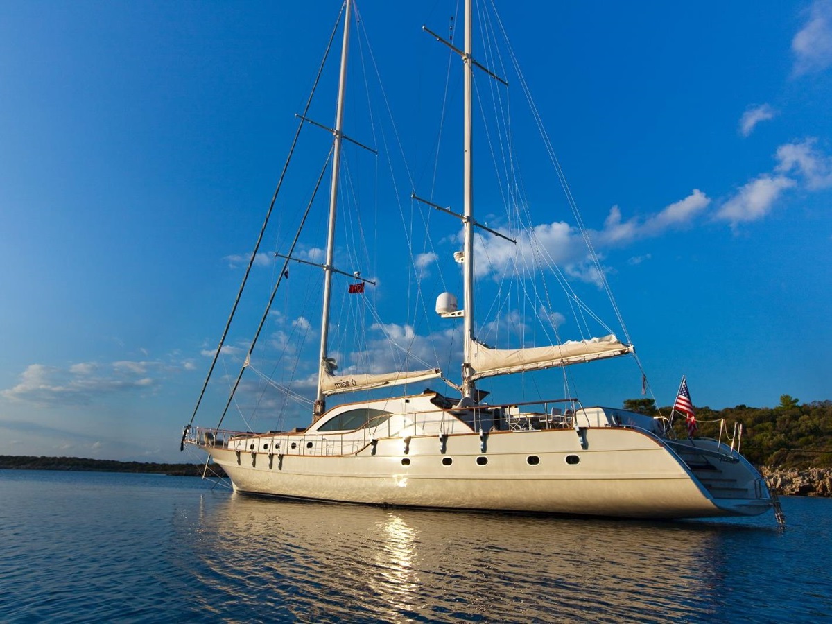 Exterior view of Miss B gulet in Turkey