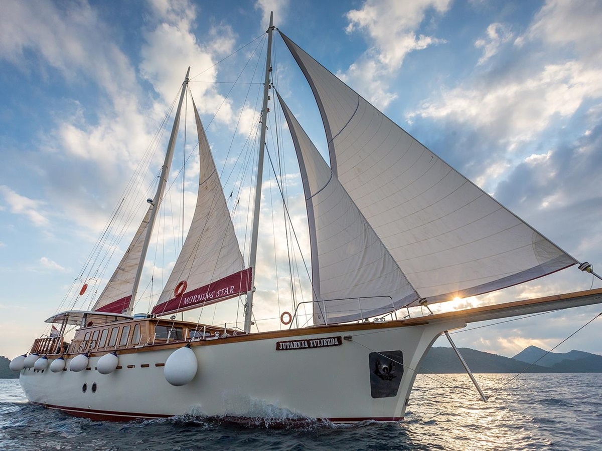 Sailing of Morning Star in Croatia
