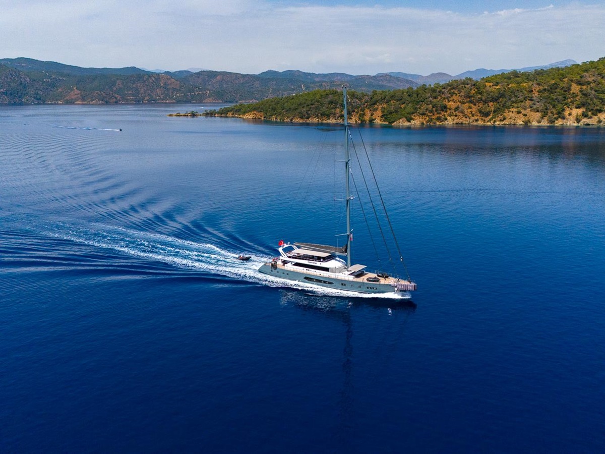 Exterior view of North Wind yacht in Turkey