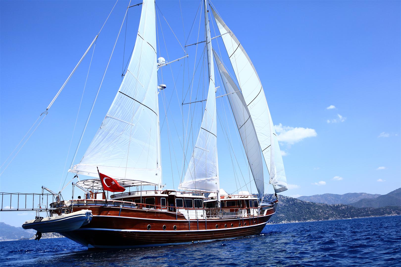 Gulet Nurtena sailing