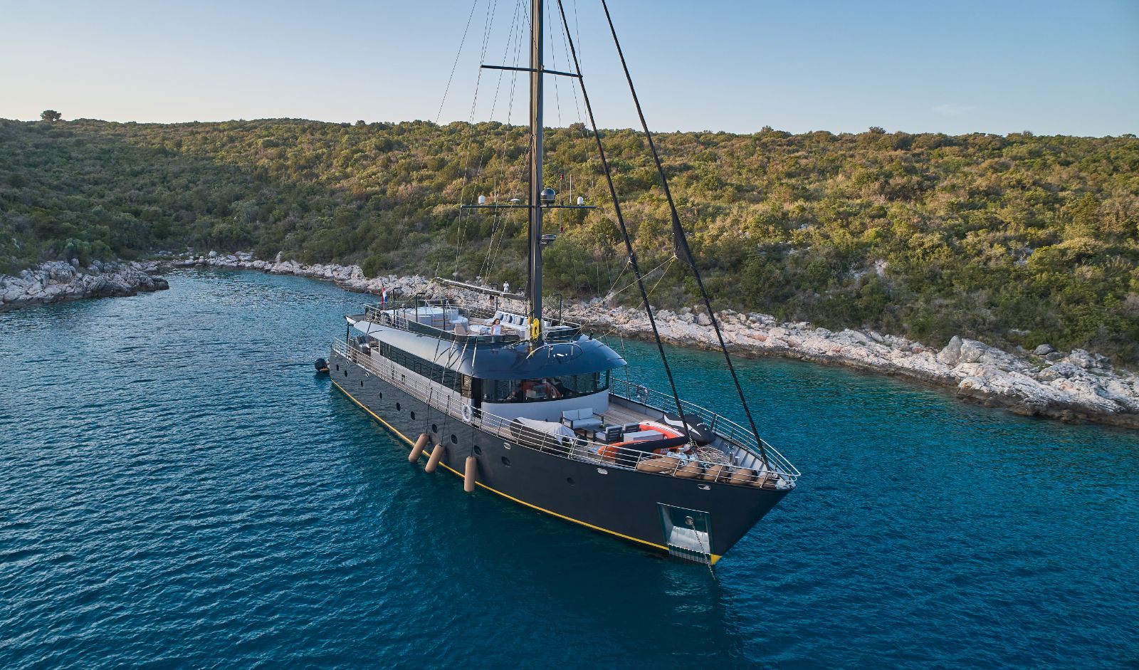 Exterior view of the Rara Avis gulet in Croatia