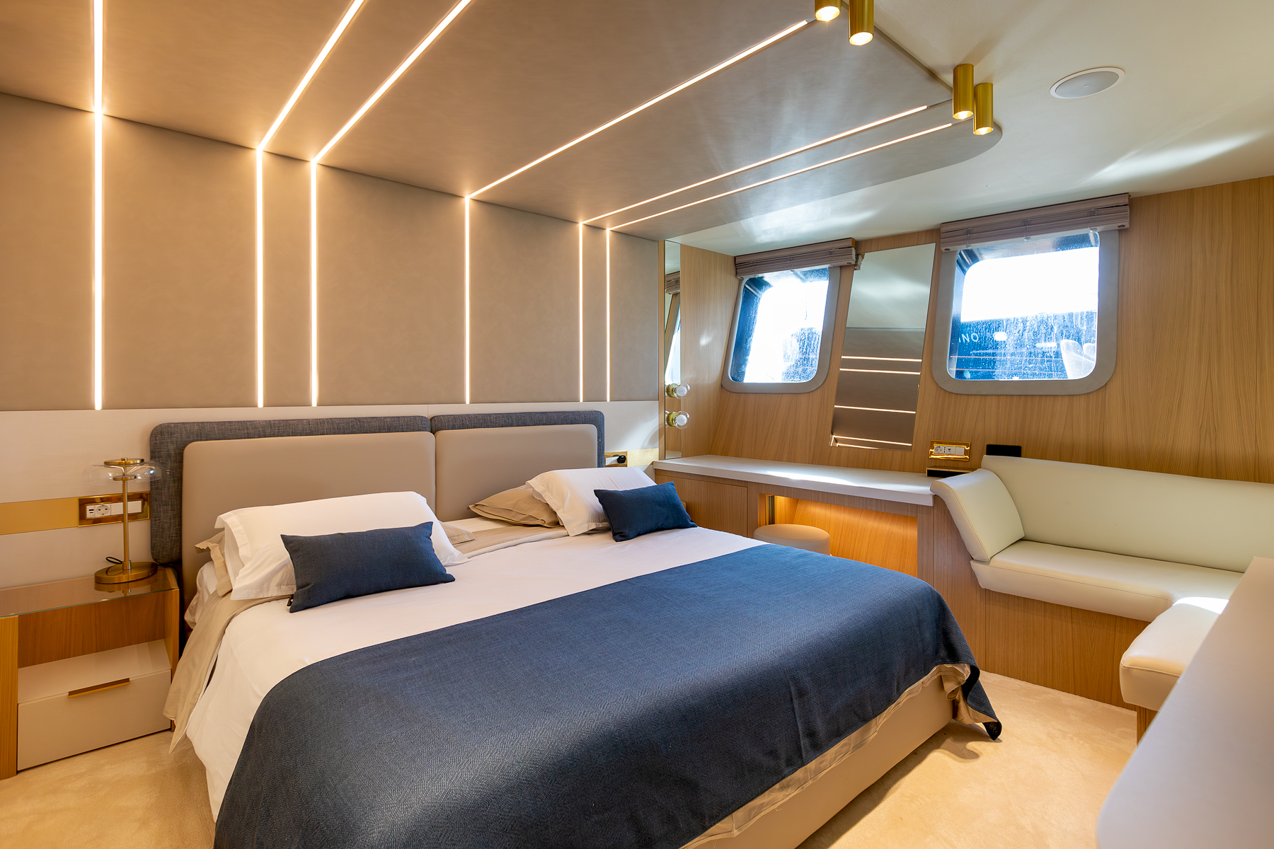 VIP cabin onboard the Scorpios luxury motor sailer in Croatia