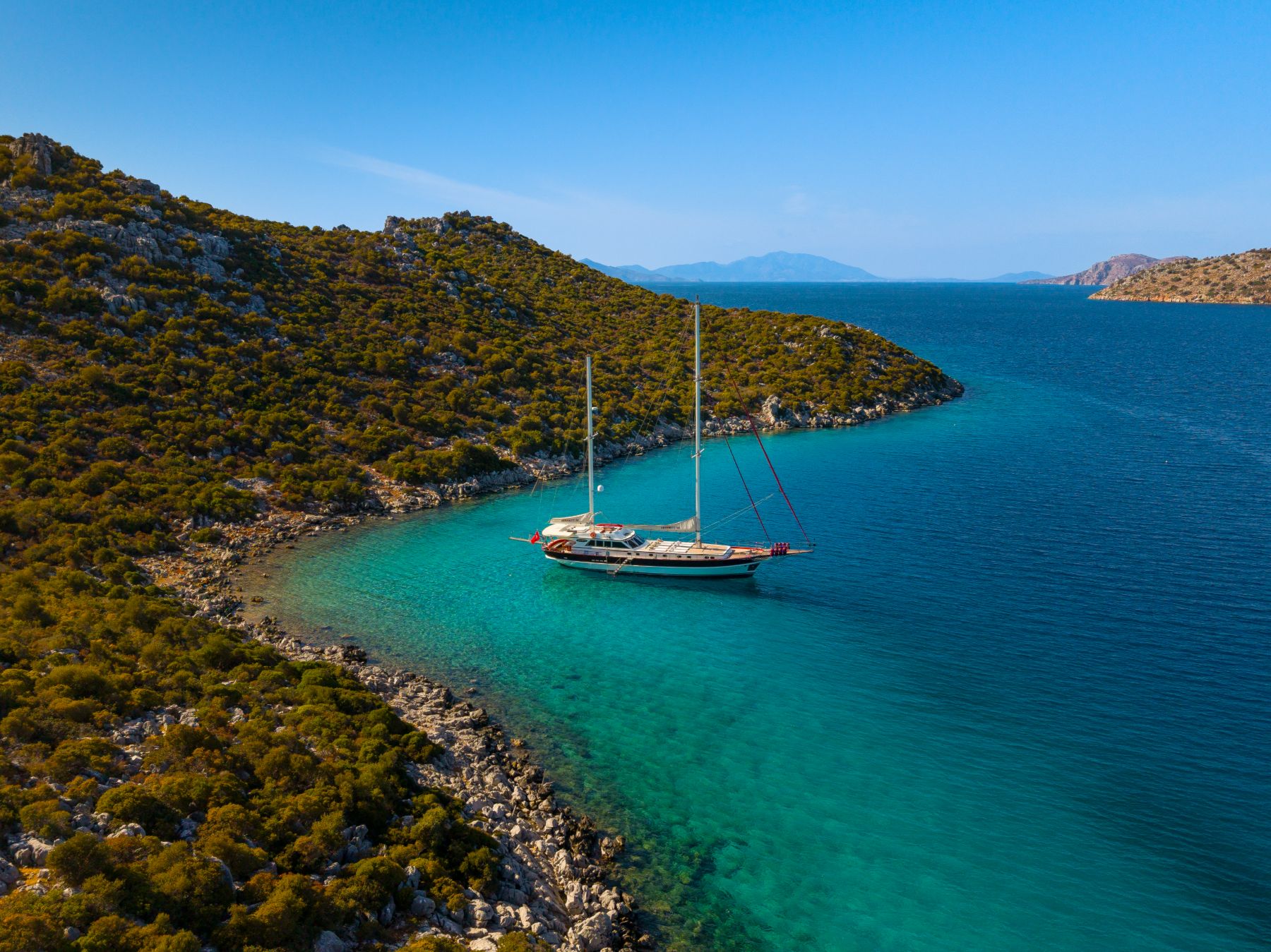 Exterior view of the Serenity 86 luxury gulet in Turkey