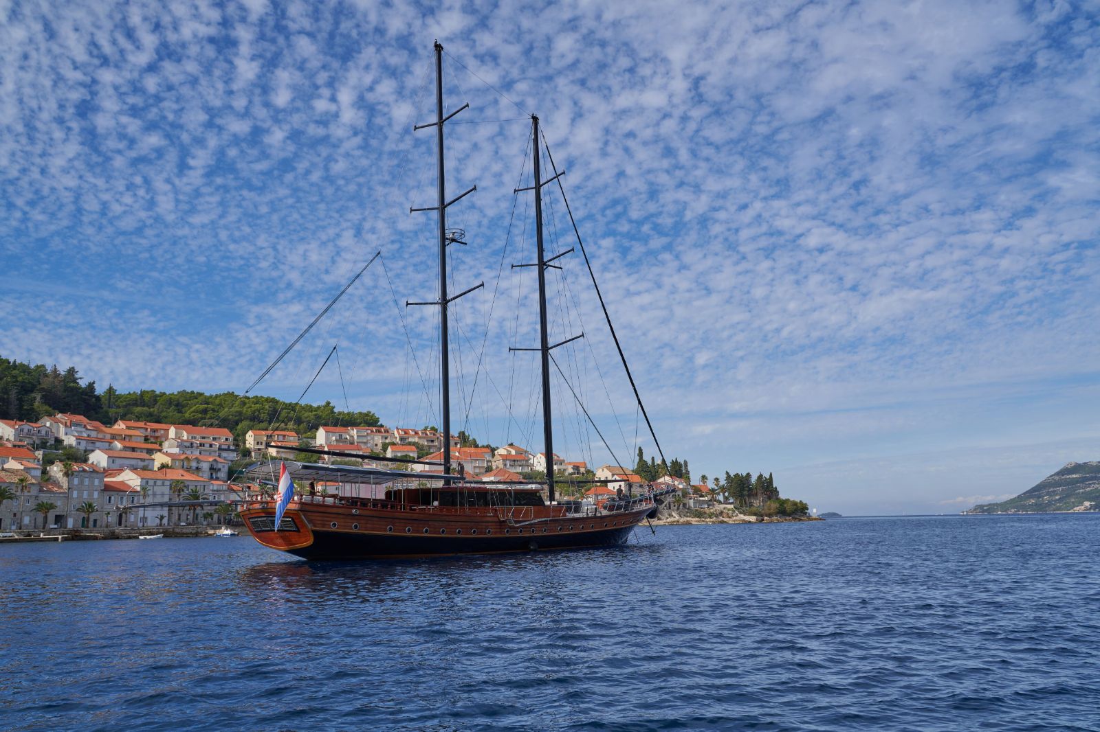 Exterior view of the Stella Maris gulet in Croatia