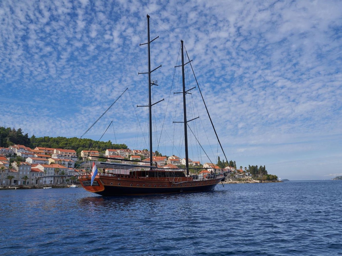 Exterior view of the Stella Maris gulet in Croatia