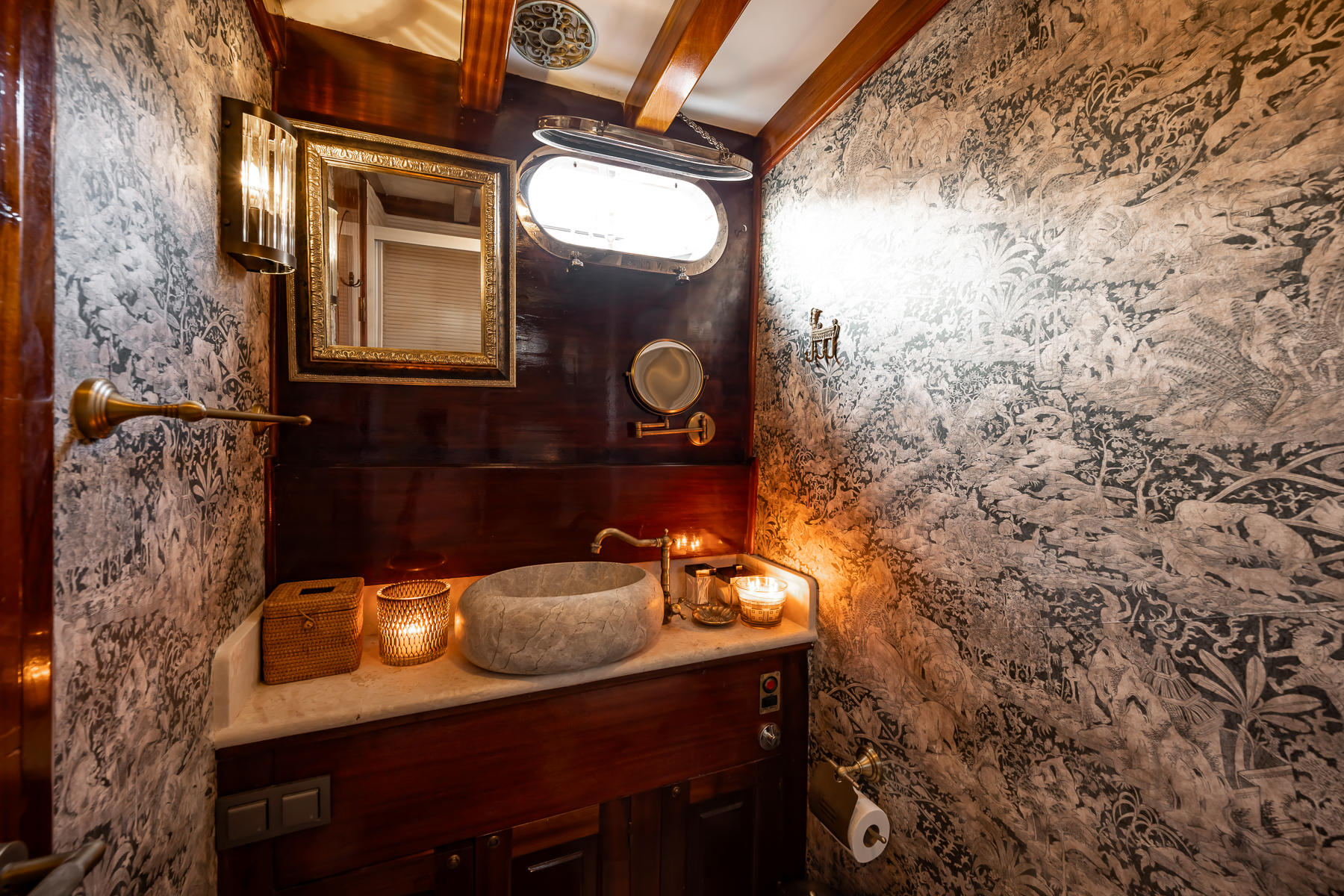Bathroom onboard the Torini luxury gulet in Turkey