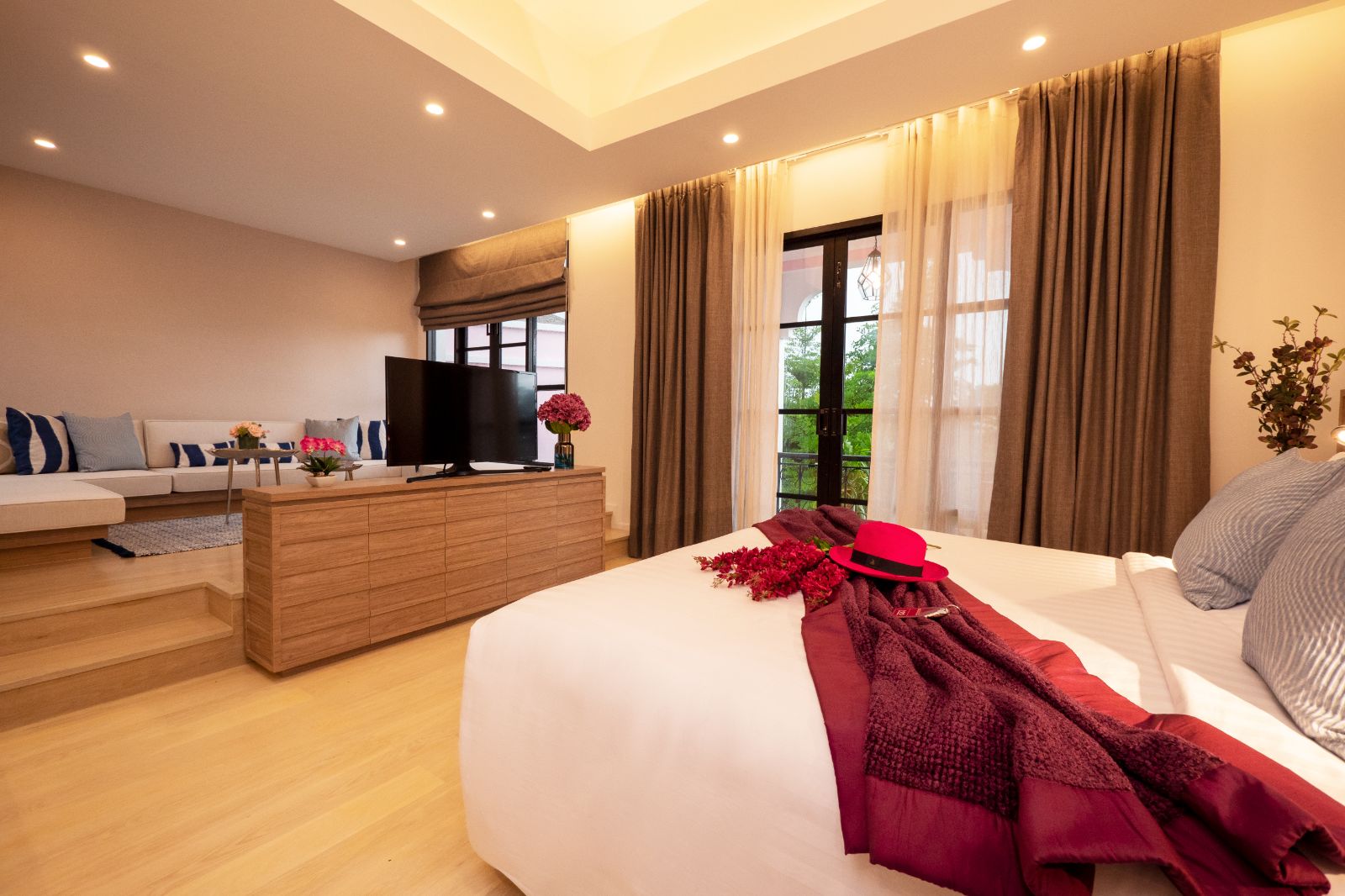 Bedroom at luxury zen resort Absolute Sanctuary 